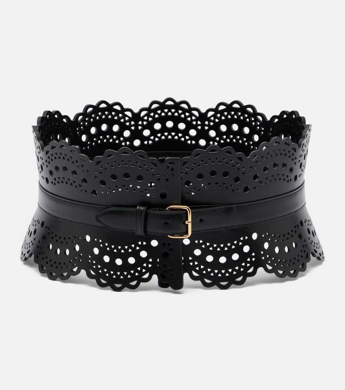 Alaïa Vienne Wave leather belt