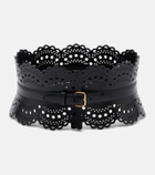 Alaïa Vienne Wave leather belt