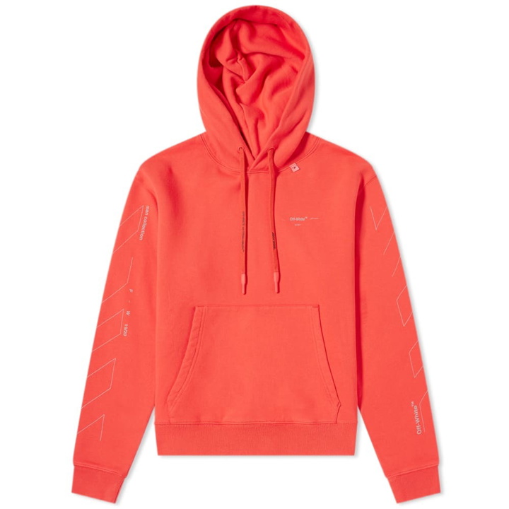 Photo: Off-White Diagonal Sleeve Unfinished Popover Hoody