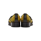 Giuseppe Zanotti Black and Yellow Plaid Loafers