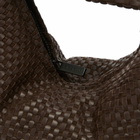 ST. Agni Women's Lattice Weave Mini Bon Bon Bag in Coffee 