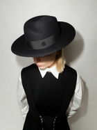 Maison Michel Black Virginie Fedora Hat