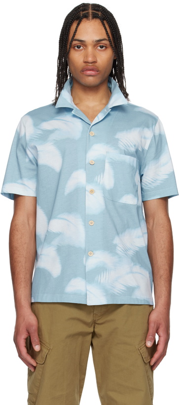 Photo: PS by Paul Smith Blue Casual Fit S/S Shirt