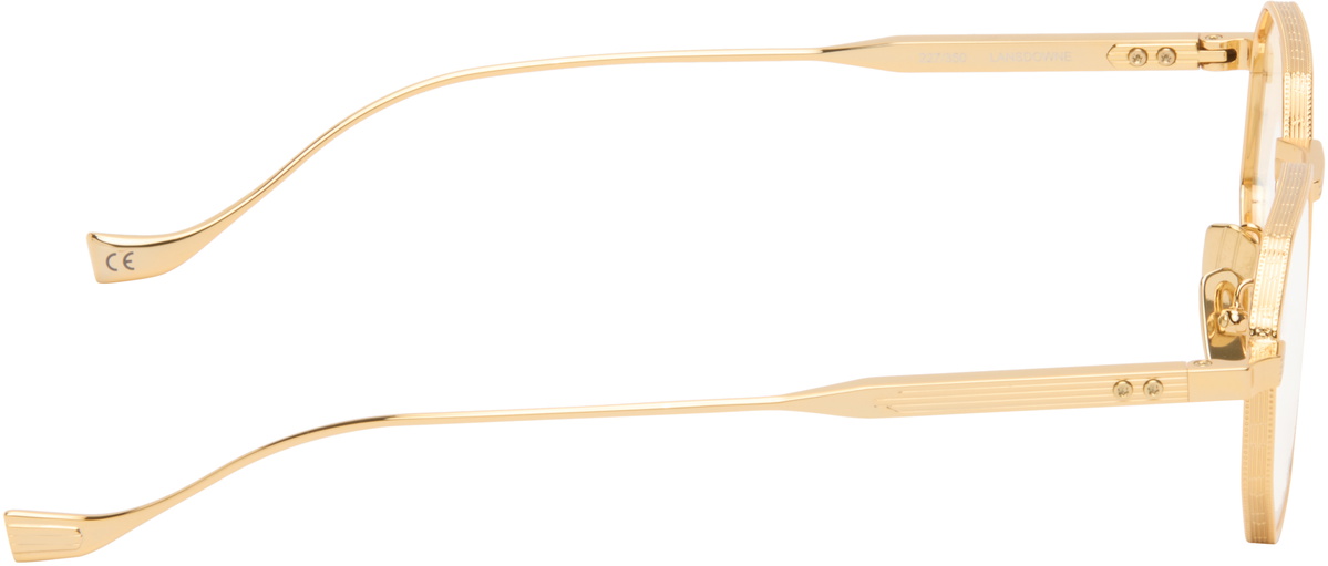 Cutler and Gross Gold Lansdowne 1431 Square Optical Glasses
