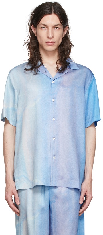 Photo: OVERCOAT Blue Lyocell Shirt
