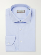 Canali - Impeccabile Cutaway-Collar Cotton-Poplin Shirt - Blue