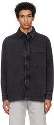 Études Black Faded Denim Shirt