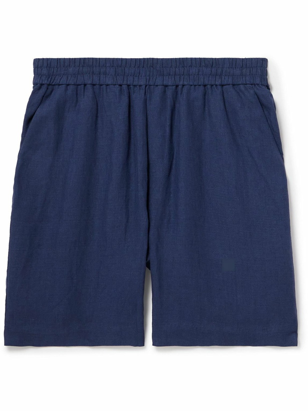 Photo: Sunspel - Straight-Leg Linen Shorts - Blue
