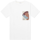 Norse Projects Men's Simon Organic Brush Stroke Print T-Shirt in White