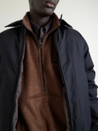 Auralee - Silk-Fleece Half-Zip Sweatshirt - Brown