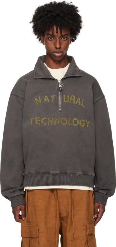 Photo: Story mfg. Gray Geo Pullover Sweatshirt