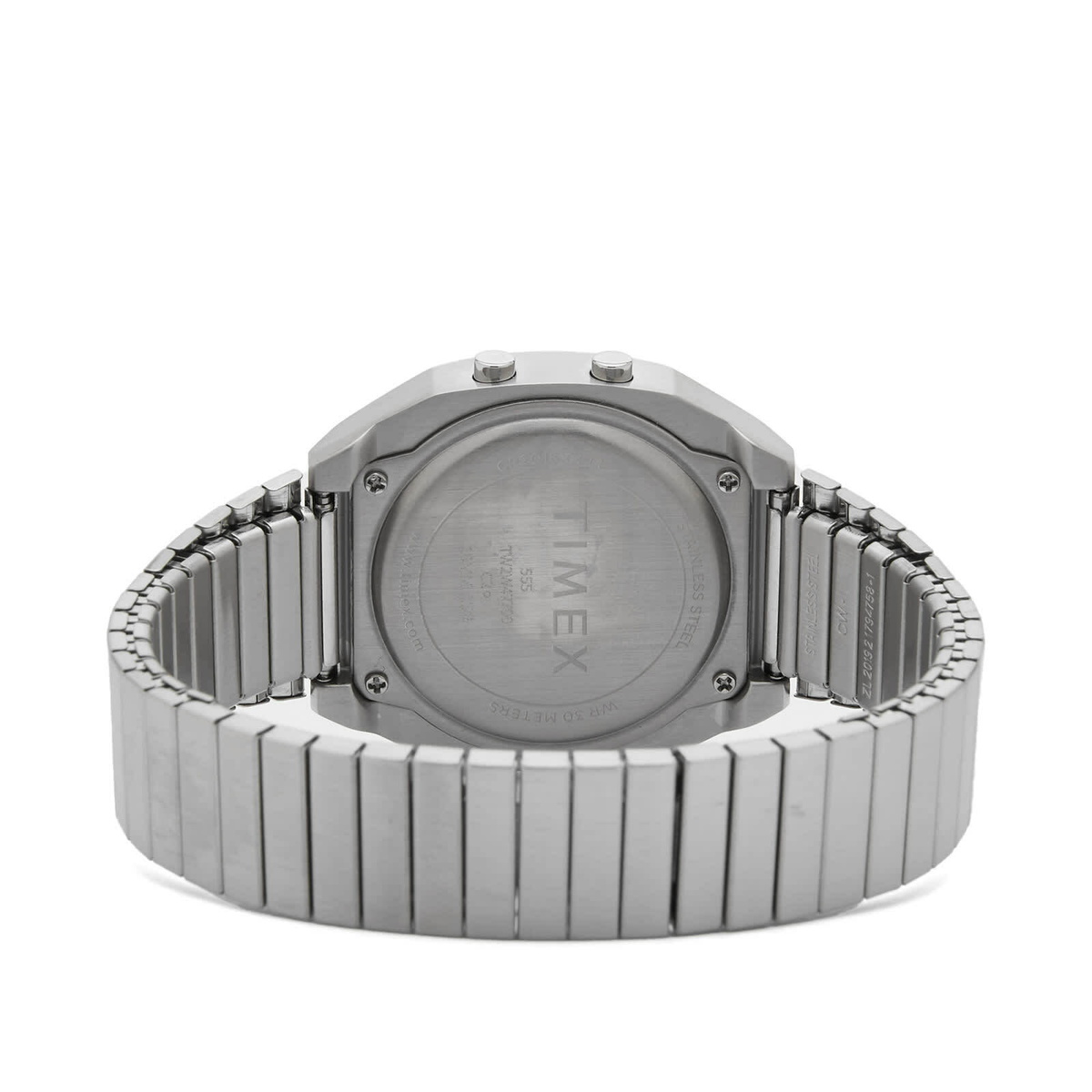 Timex T80 Digital Expansion Band 36mm Watch in Steel Timex Timex T80 Digital Expansion Band 36mm Watch in Steel Timex