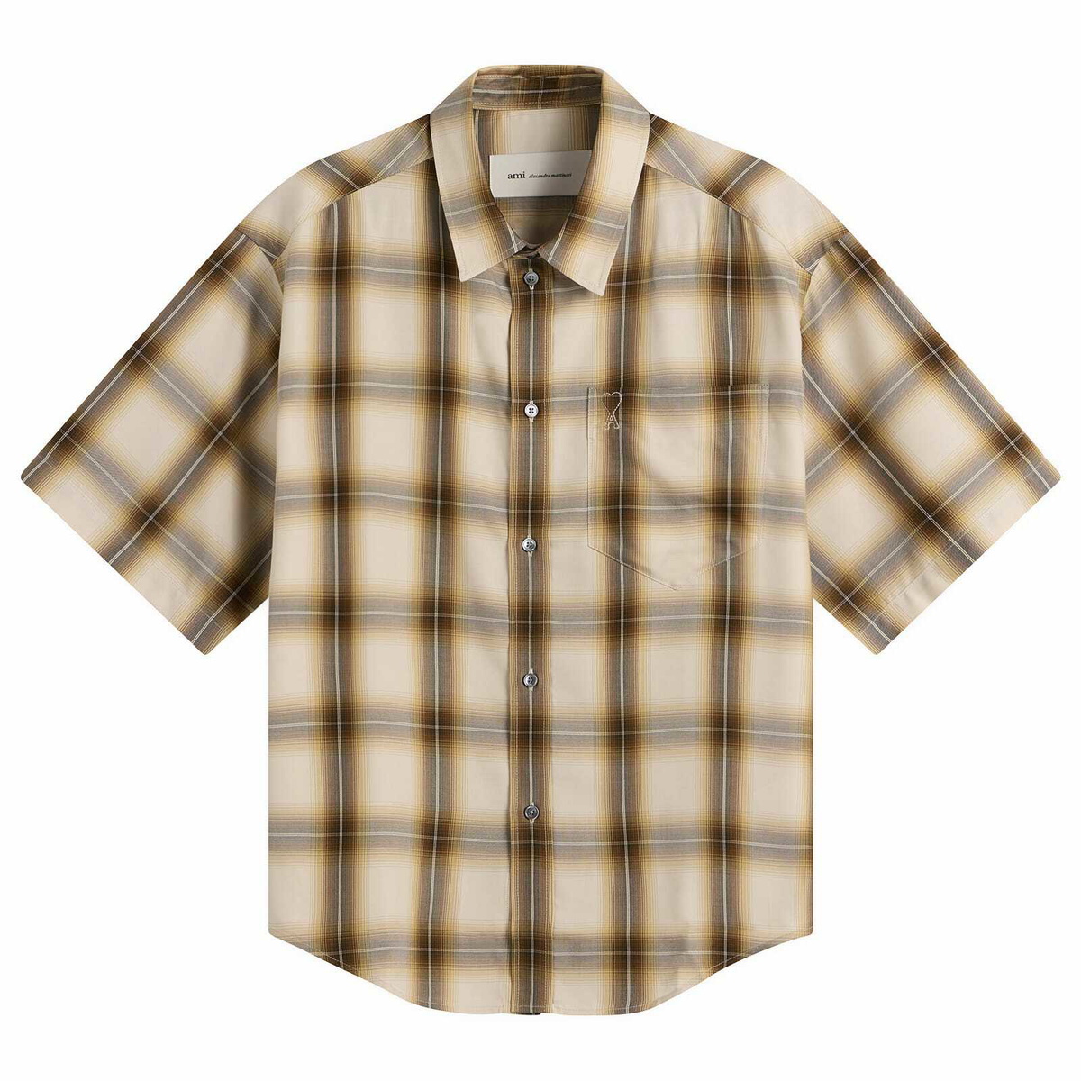 AMI Long Sleeve Small A Heart Striped Tee AMI