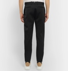 Alexander McQueen - Black Slim-Fit Wool Tuxedo Trousers - Black