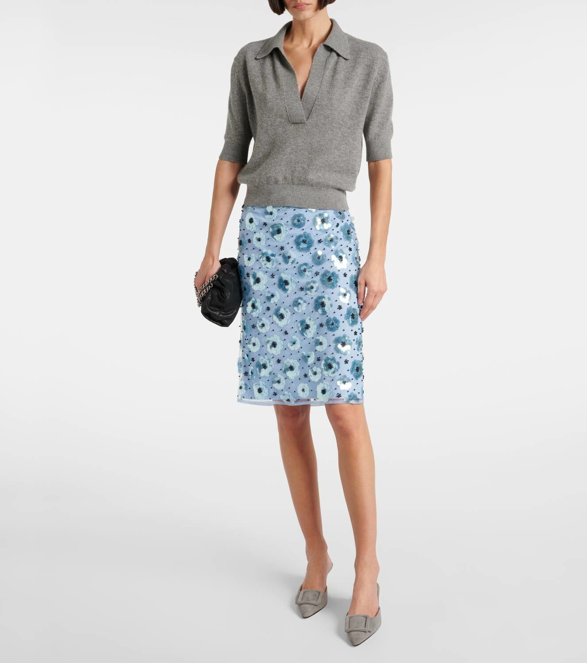 Rotate Floral embellished high-rise miniskirt ROTATE Birger
