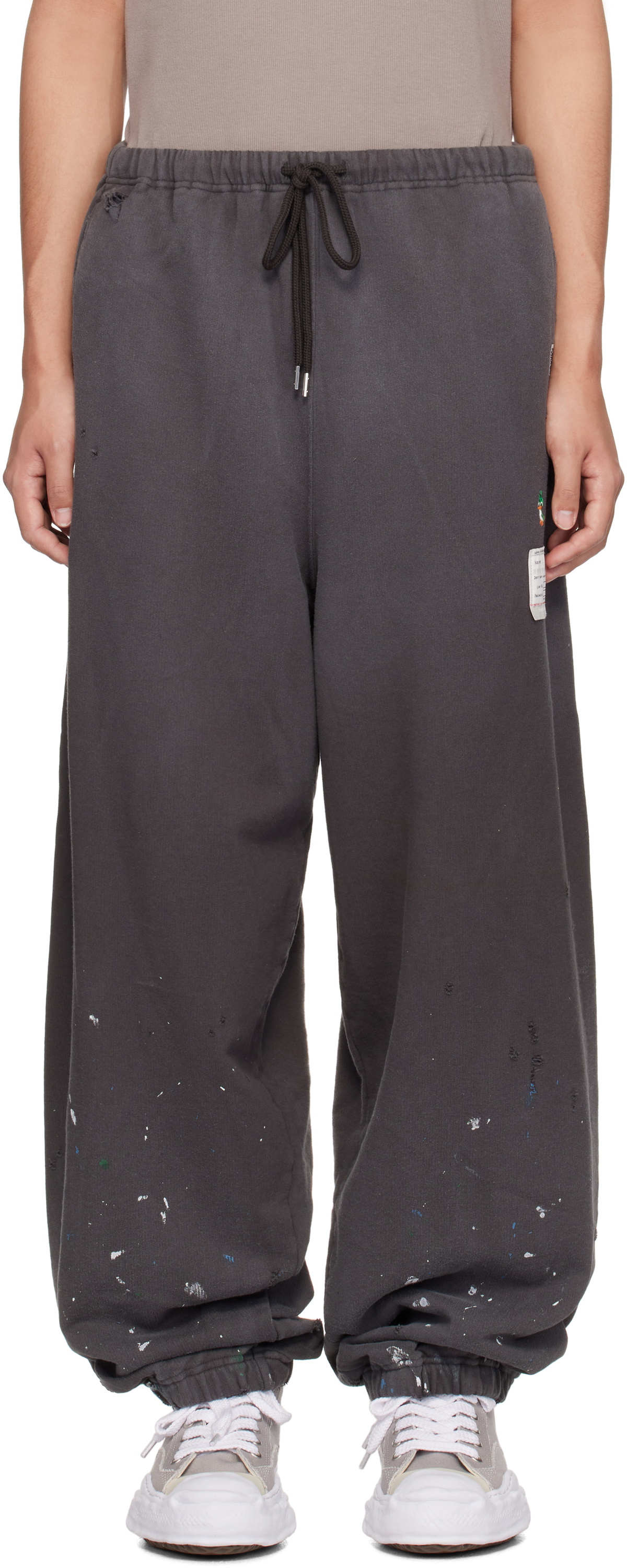Maison MIHARA YASUHIRO Gray Painted Sweatpants