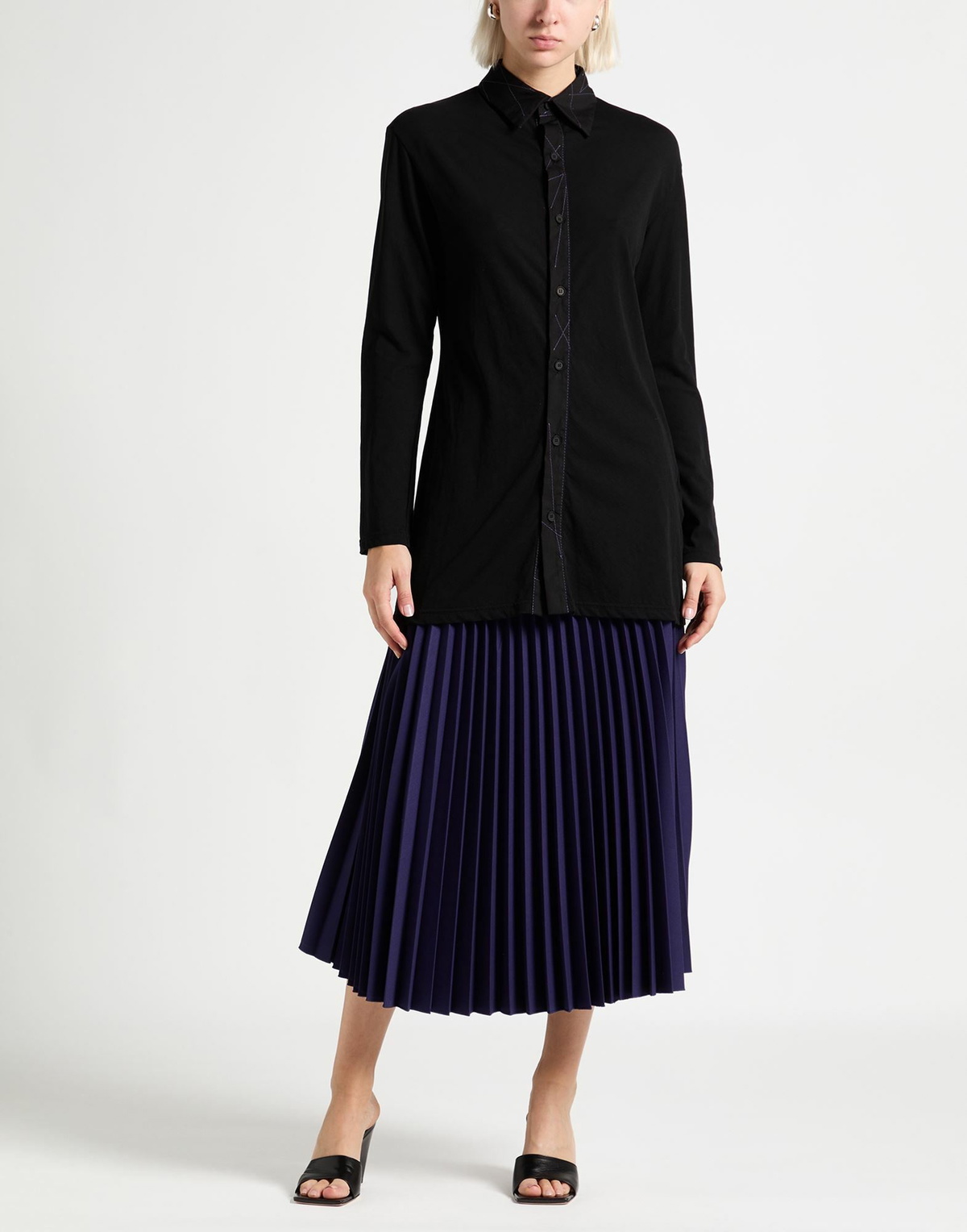Yohji Yamamoto Womens Shirt in Black