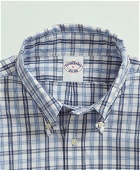 Brooks Brothers Men's Friday Shirt, Poplin Gingham | Blue