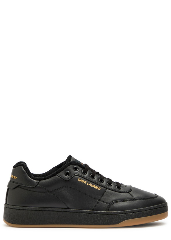 Photo: Saint Laurent SL/61 Leather Sneakers Black