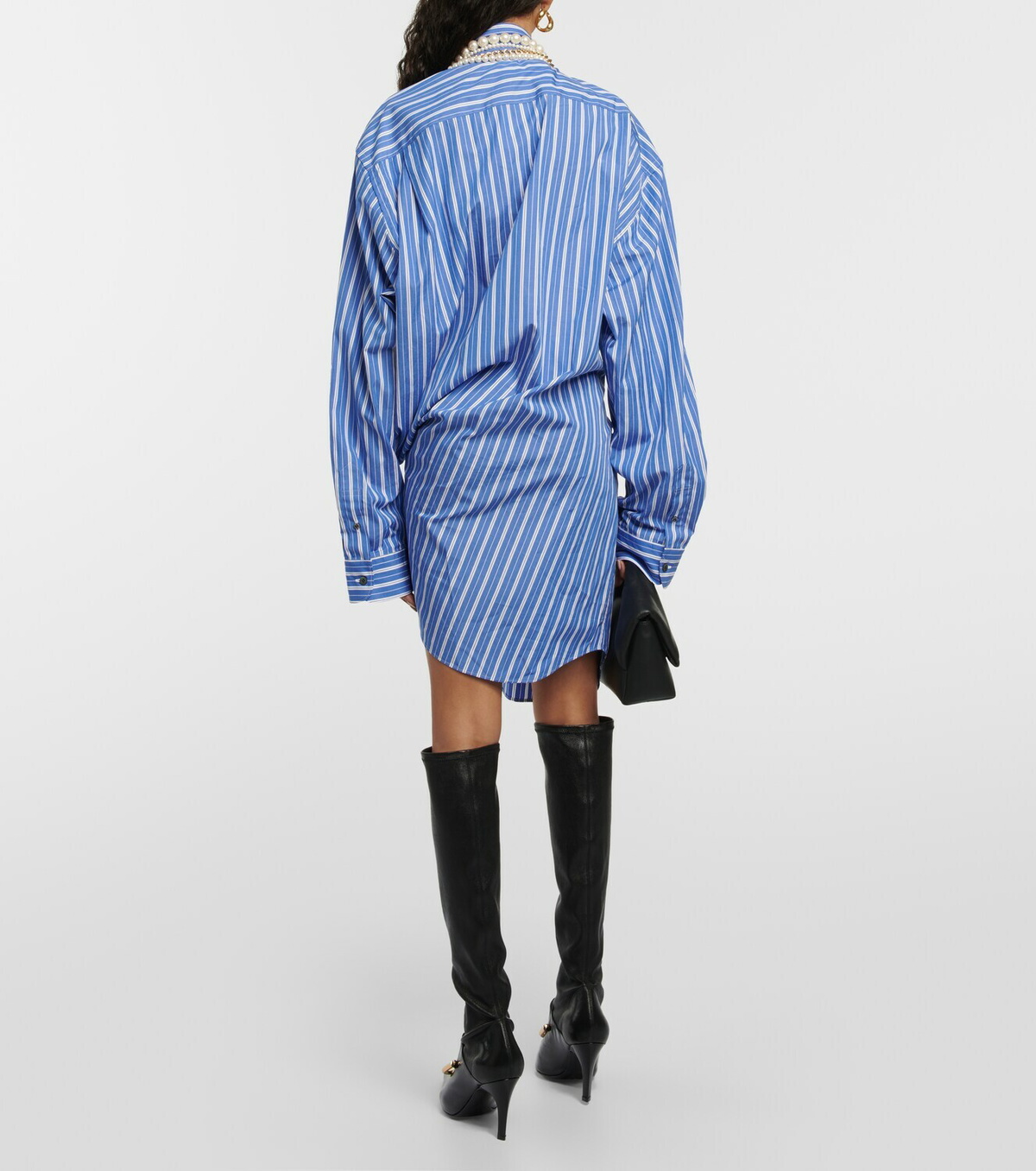 Junya Watanabe Embellished cotton poplin minidress