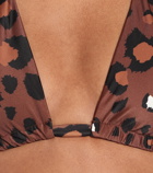 The Upside - Adriana leopard-print bikini top