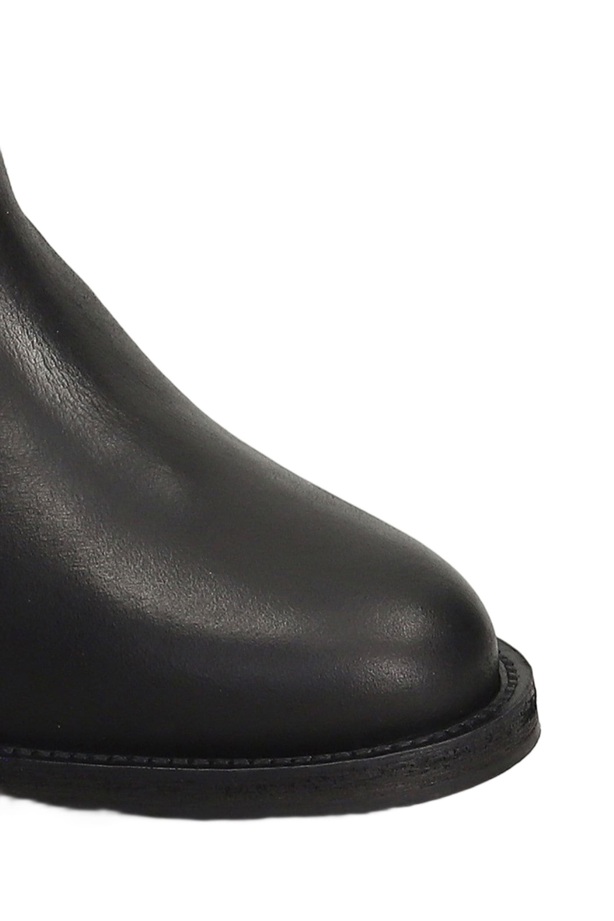 Via Roma 15 Ankle Boots Inside Wedge In Black Leather