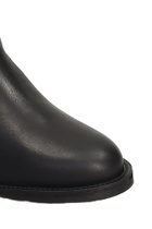 Via Roma 15 Ankle Boots Inside Wedge In Black Leather