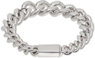 Jil Sander Silver Curb Chain Bracelet