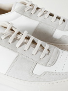 Common Projects - Bball Suede-Trimmed Leather Sneakers - White