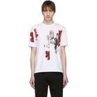 Neil Barrett White Flower T-Shirt