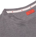 Isaia - Silk and Cotton-Blend T-Shirt - Gray