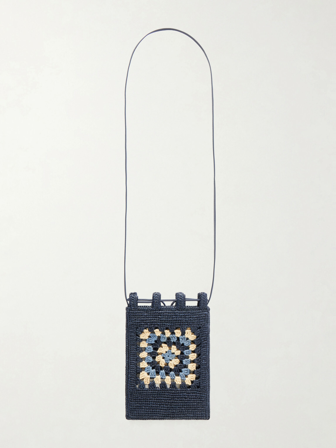 LOEWE - Paula's Ibiza Logo-Embroidered Leather-Trimmed Crocheted Raffia Bucket Bag