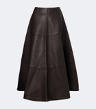 Altuzarra Varda leather midi skirt
