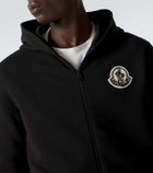 Moncler Logo cotton zip-up hoodie