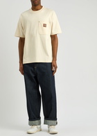 Carhartt Wip Eldon Logo Cotton T-shirt Cream