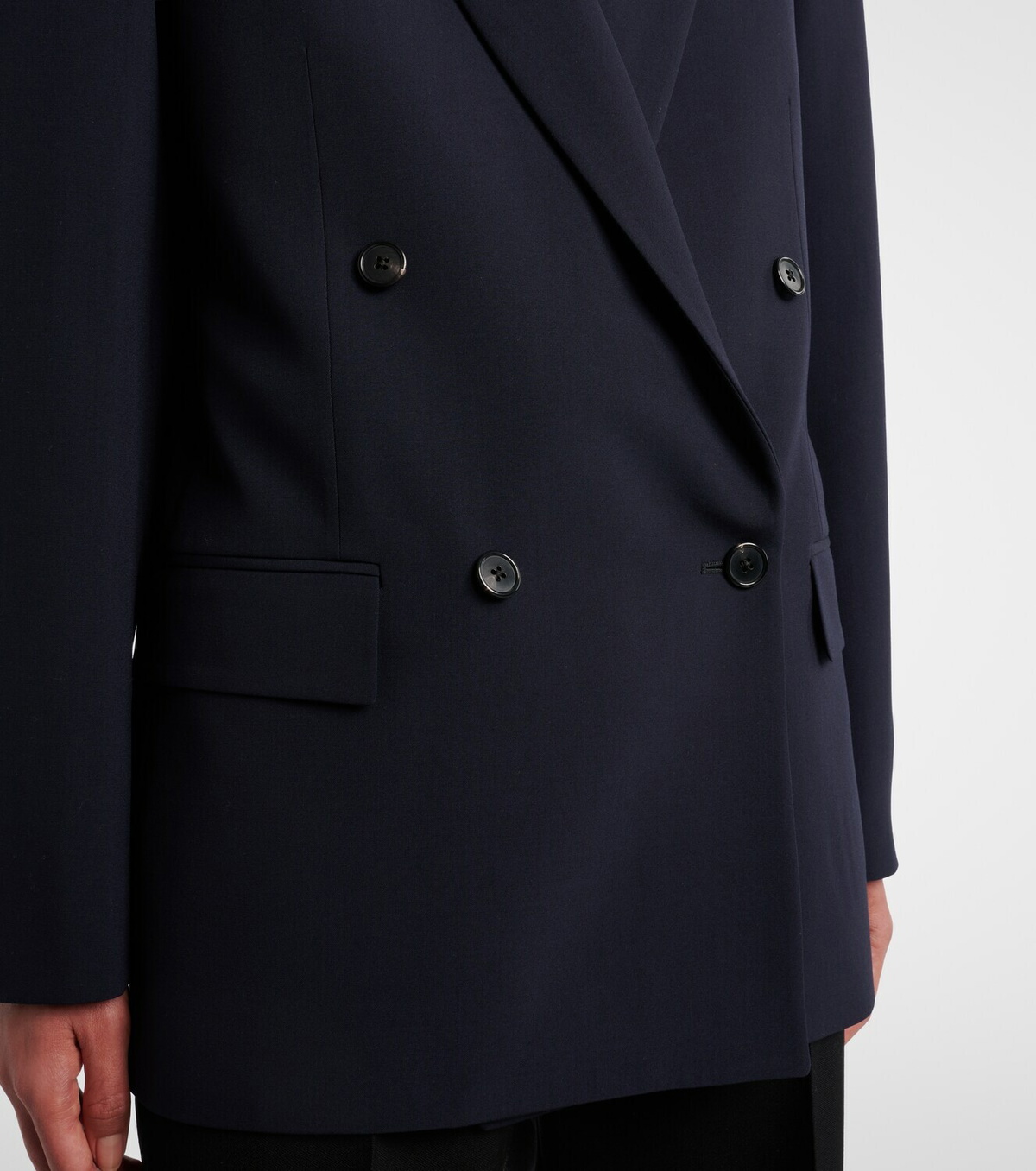 The Row Paden double-breasted virgin wool blazer