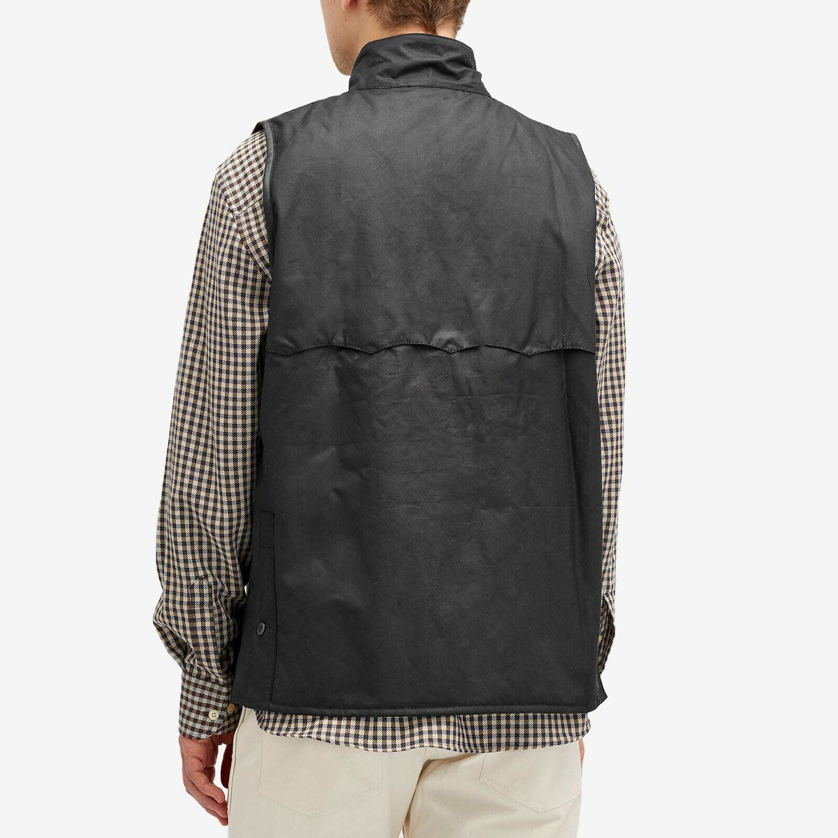 Barbour Men's x Baracuta Wax Gilet in Black Barbour