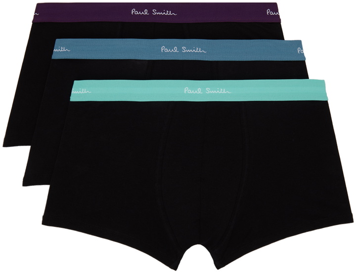 Photo: Paul Smith Three-Pack Black Boxer Briefs