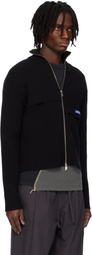 A-COLD-WALL* Black Panel Knit Jacket