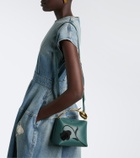Erdem Bloom Mini embroidered leather top-handle bag
