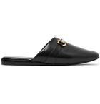 Gucci - Pericle Horsebit Leather Slippers - Black