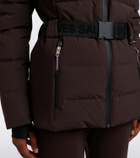 Yves Salomon Belted shearling-trimmed ski jacket