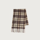 Acne Studios Men's Canada Cashmere Check Scarf in Dark Brown/Khaki Green