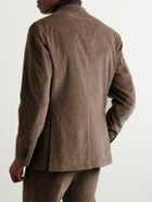 Caruso - Cotton-Blend Corduroy Suit Jacket - Brown