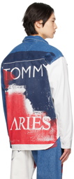 Tommy Jeans White & Blue Aries Edition Denim Shirt