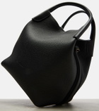 Loro Piana Bale Small leather bucket bag