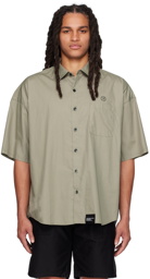 Neighborhood Green Embroidered Shirt