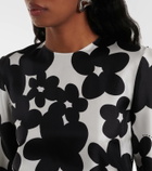 Marni Printed silk midi dress