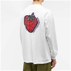 Uniform Experiment Men's Insane Long Sleeve T-Shirt in White Strawberry