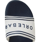 Orlebar Brown - Haddon Logo-Detailed Canvas and Rubber Slides - Navy